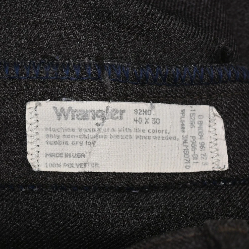 Vtg USA Made Wrangler‎ 40x30 Brown 82HD Bootcut Wrancher 5 Pocket Mens Pants